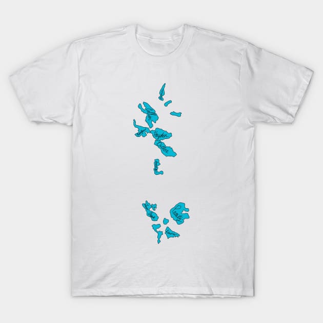 Three Sisters Glaciers Named T-Shirt by CorrieMick